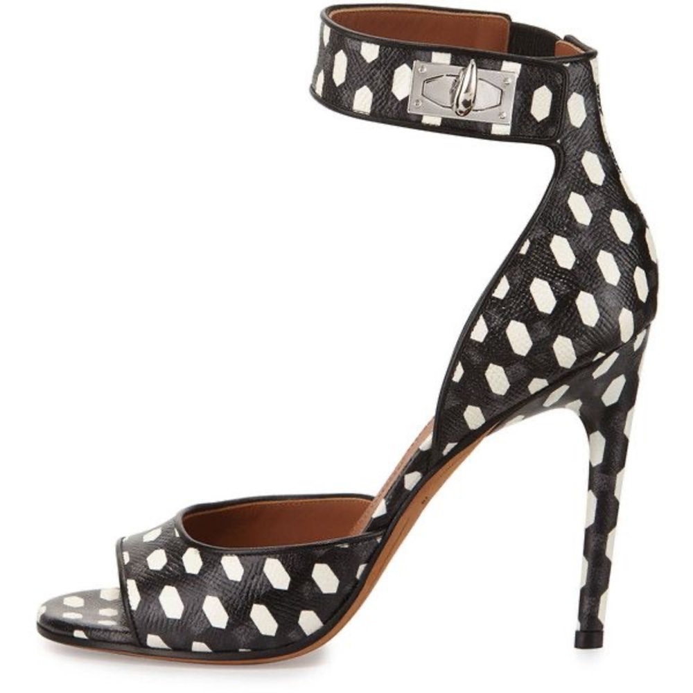 Givenchy Shark Lock Polka Dot Heels